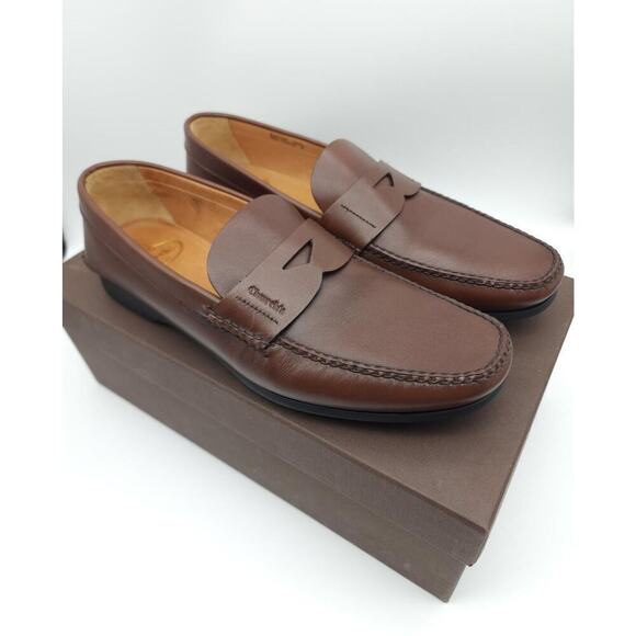 Church's English Shoes Men's Karl Leather Penny Loafers Burnt Natural 9 US - Picture 2 of 16